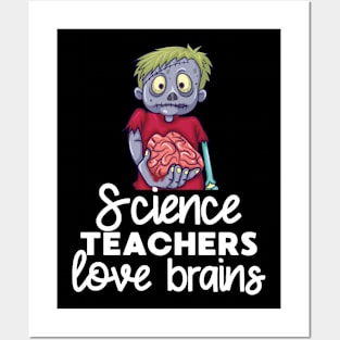 Science Teacher Funny Halloween Back To School Posters and Art